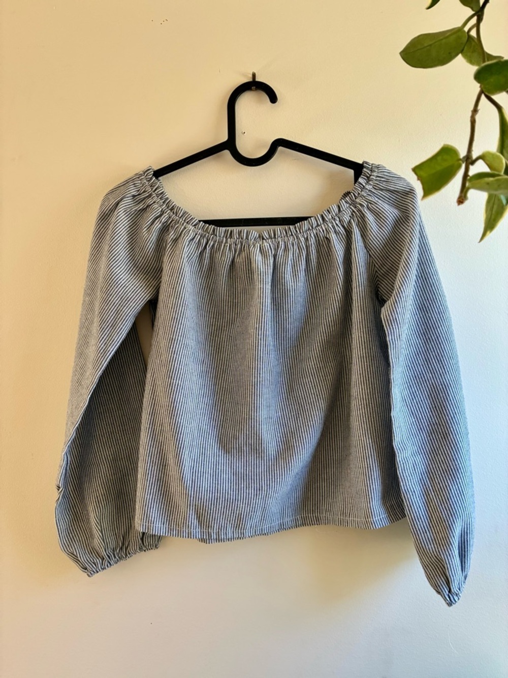 Brandy Melville Off Shoulder Striped Spring Top